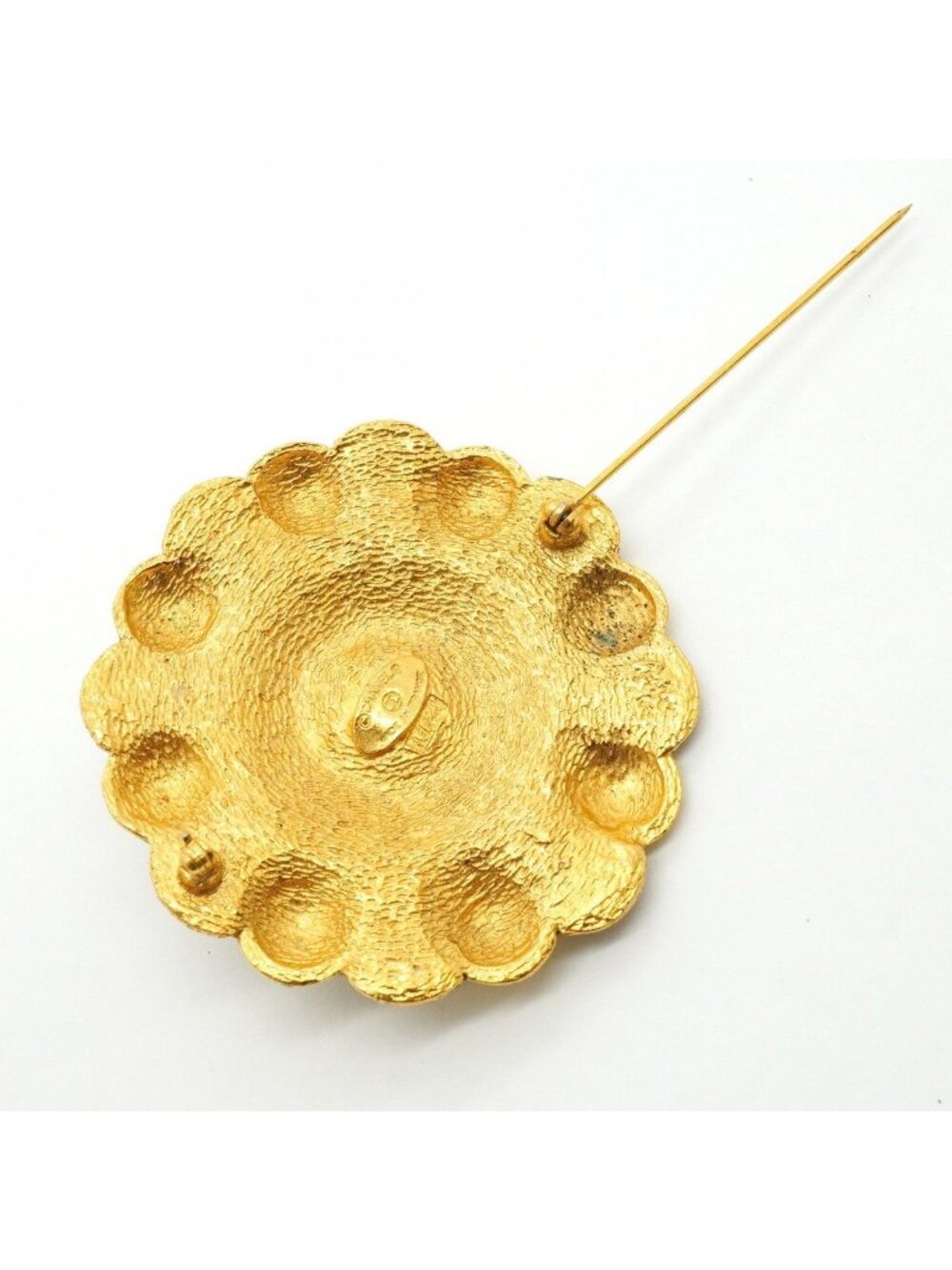 Chanel Brooch Vintage Gold Plated Faux Pearl - Picture 6 of 8